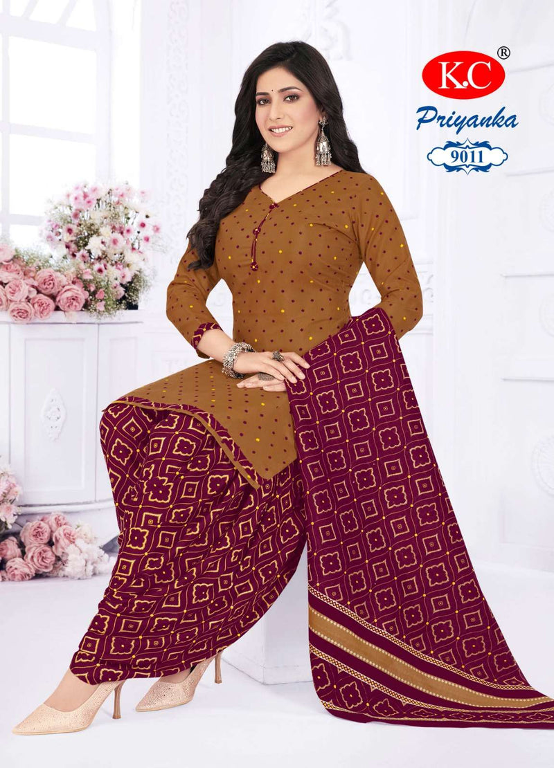 Navkar Priyanka Vol 9 Cotton Print Daily Wear Salwar Suit Collection