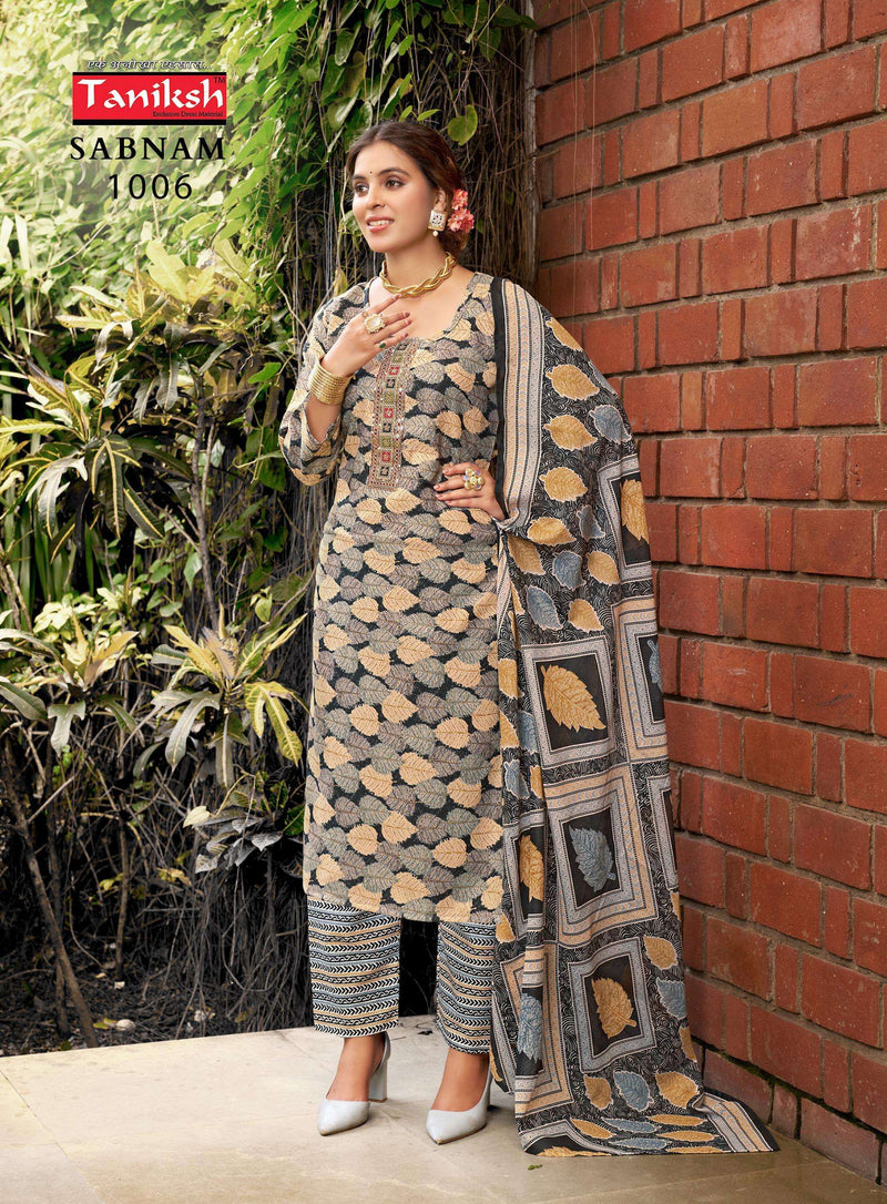 Navkar Sabnam Vol 1 Capsule Print Embroidery Work Casual Wear Kurti Pant Dupatta Set