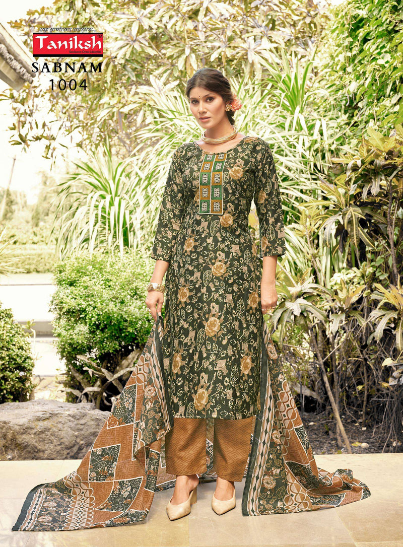 Navkar Sabnam Vol 1 Capsule Print Embroidery Work Casual Wear Kurti Pant Dupatta Set