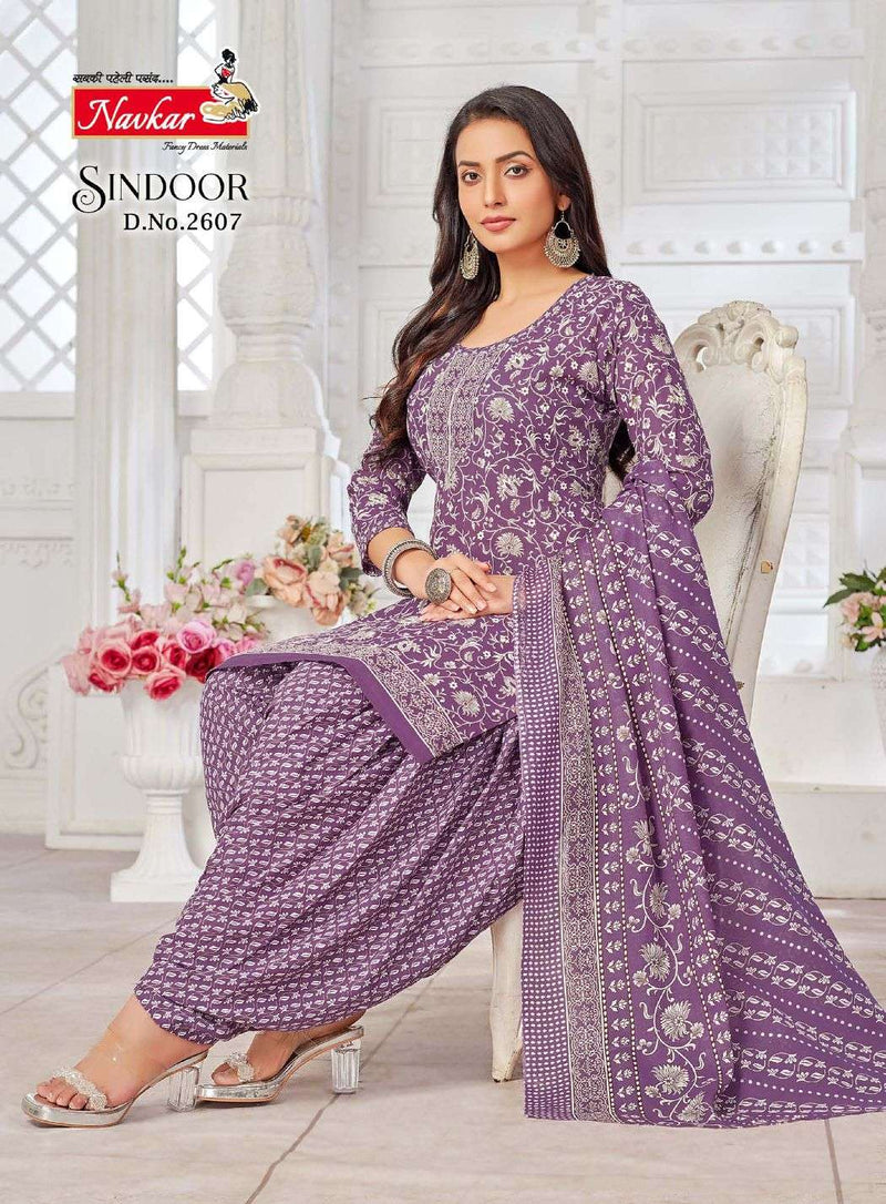 Navkar Sindoor Vol 26 Cotton Patiyala Daily Wear Suit