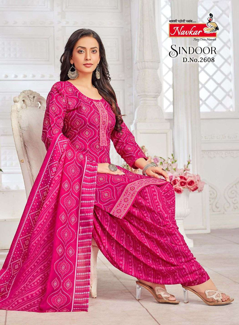 Navkar Sindoor Vol 26 Cotton Patiyala Daily Wear Suit