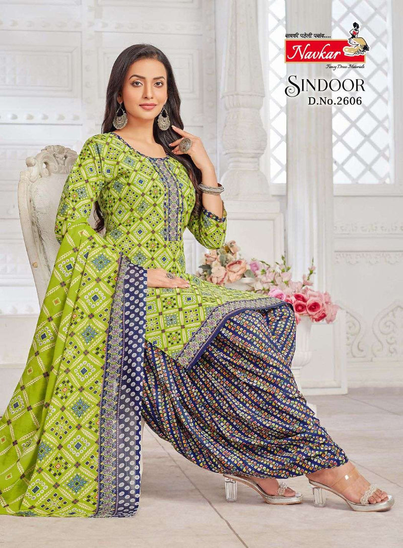 Navkar Sindoor Vol 26 Cotton Patiyala Daily Wear Suit