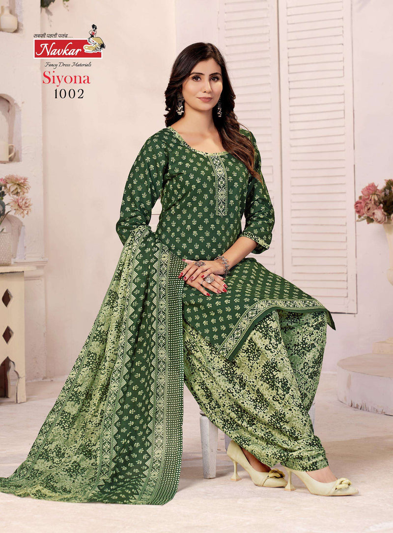 Navkar Siyona Vol 1 Cotton Print Dailywear Stiched Salwar Suit