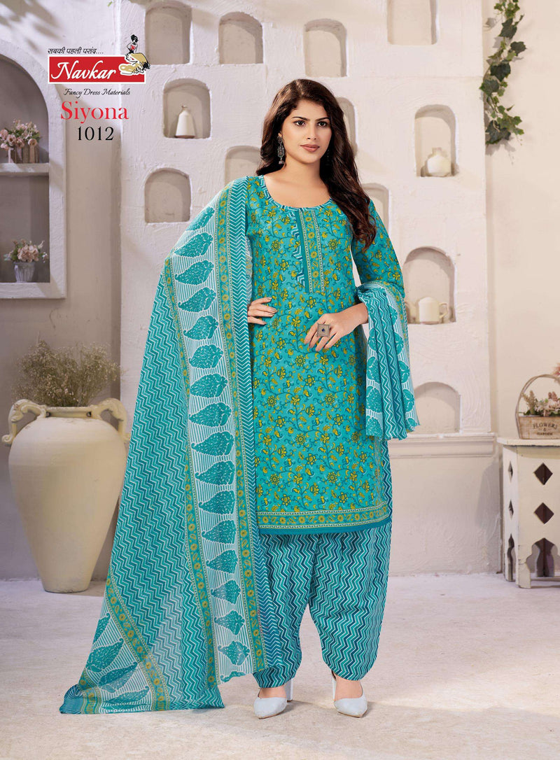 Navkar Siyona Vol 1 Cotton Print Dailywear Stiched Salwar Suit