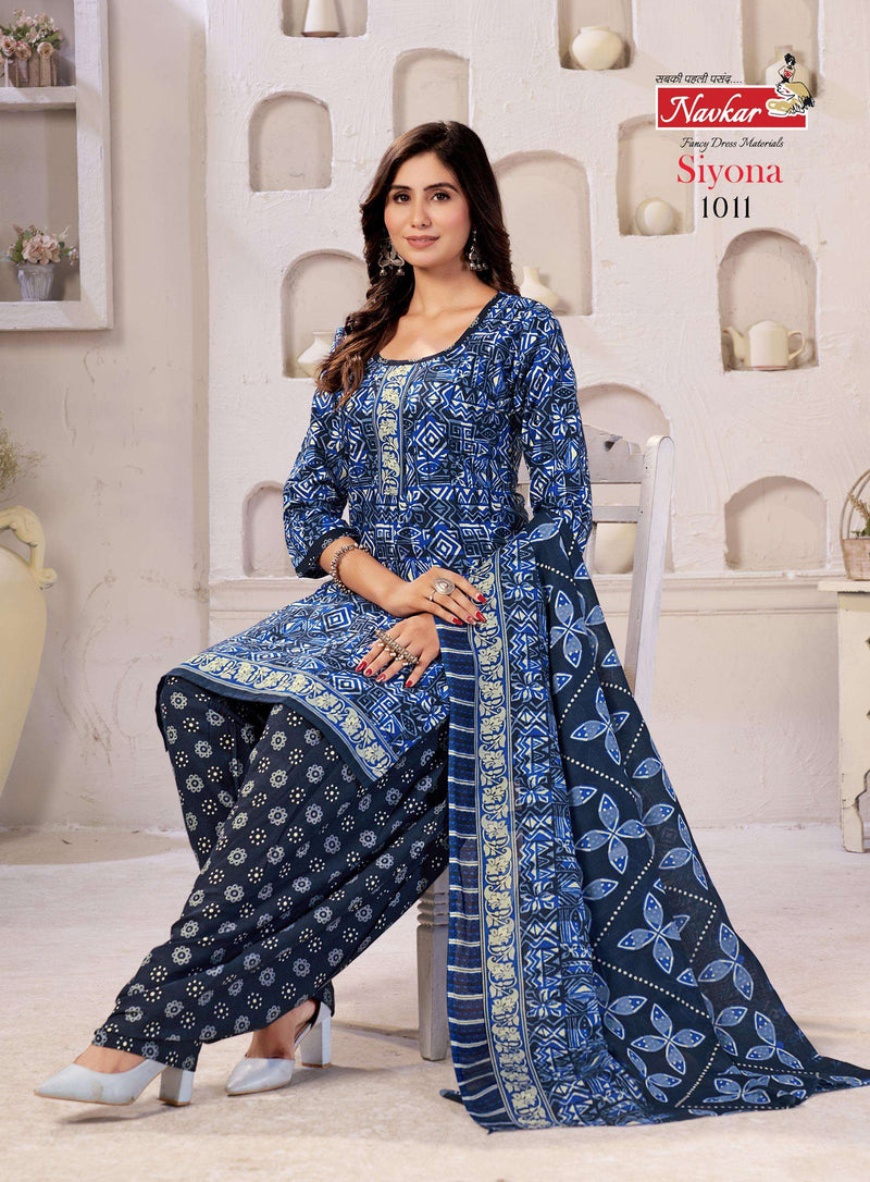 Navkar Siyona Vol 1 Cotton Print Dailywear Stiched Salwar Suit