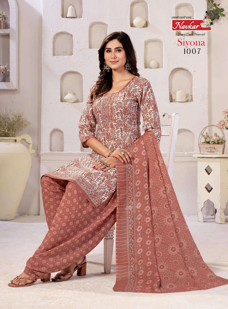 Navkar Siyona Vol 1 Cotton Print Dailywear Stiched Salwar Suit