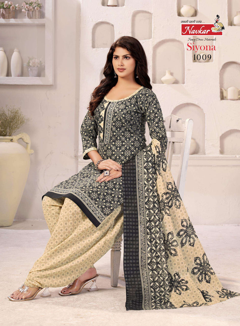 Navkar Siyona Vol 1 Cotton Print Dailywear Stiched Salwar Suit