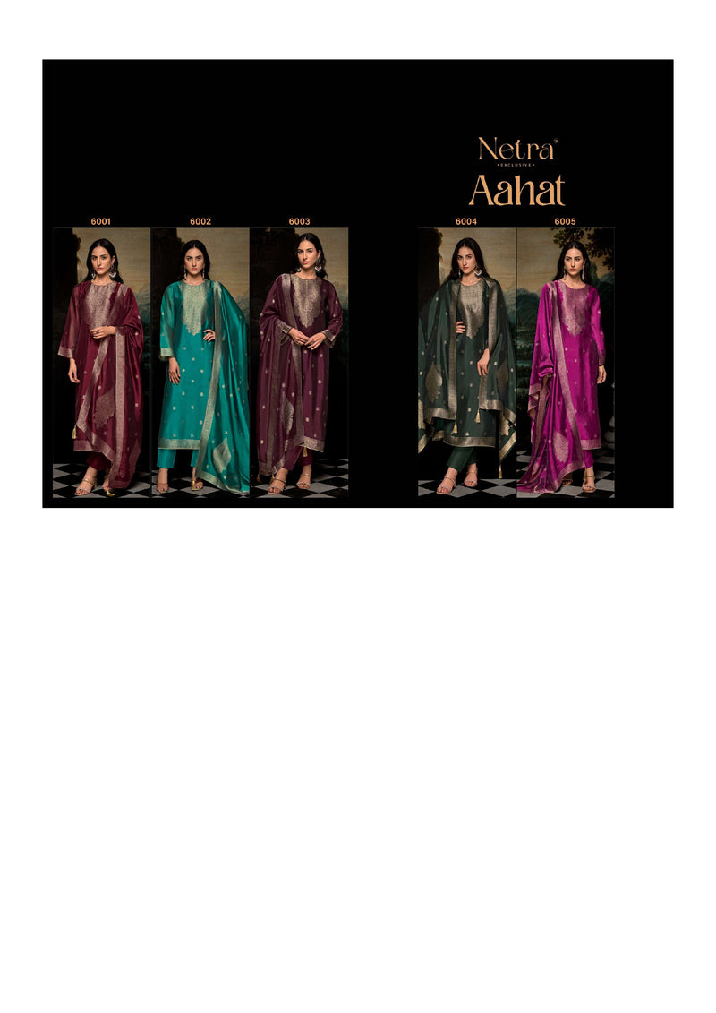 Netra Aahat Pure Silk Designer Festiv Wear Salwar Suit Collection