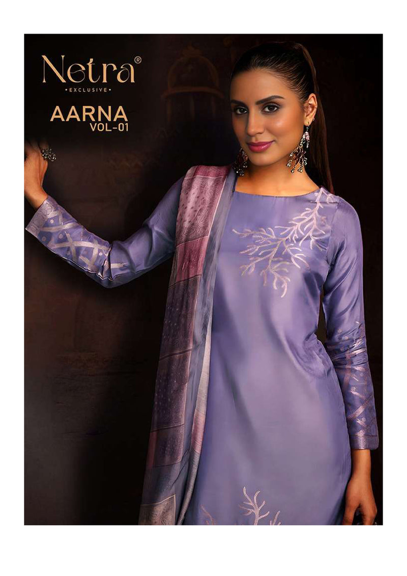 Netra Aarna Vol 1 Musleen Jacquard Designer Salwar Suit