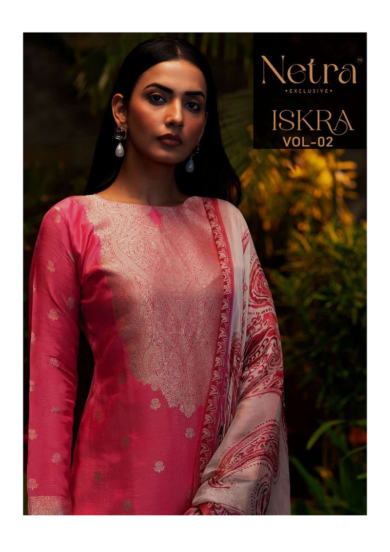 Netra Iskra Vol 2 Musleen Jacquard Fancy Designer Salwar Suit