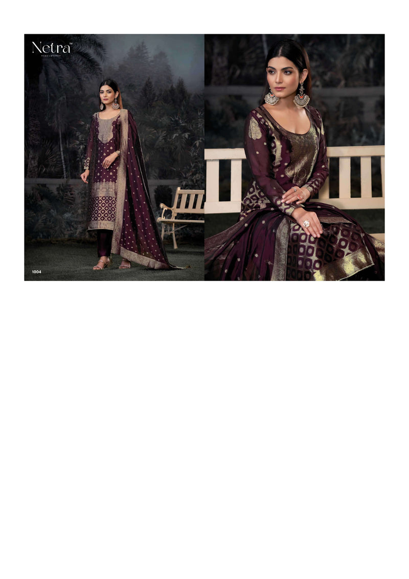 Netra Raag Pure Silk Wedding Wear Salwar Suit Collection