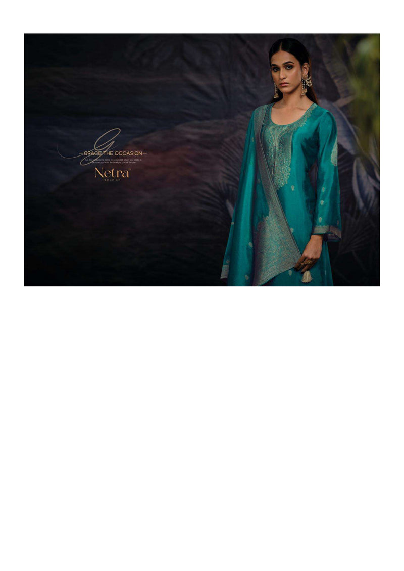 Netra Vrisa Muslin Jacquard Festiv Wear Salwar Suit