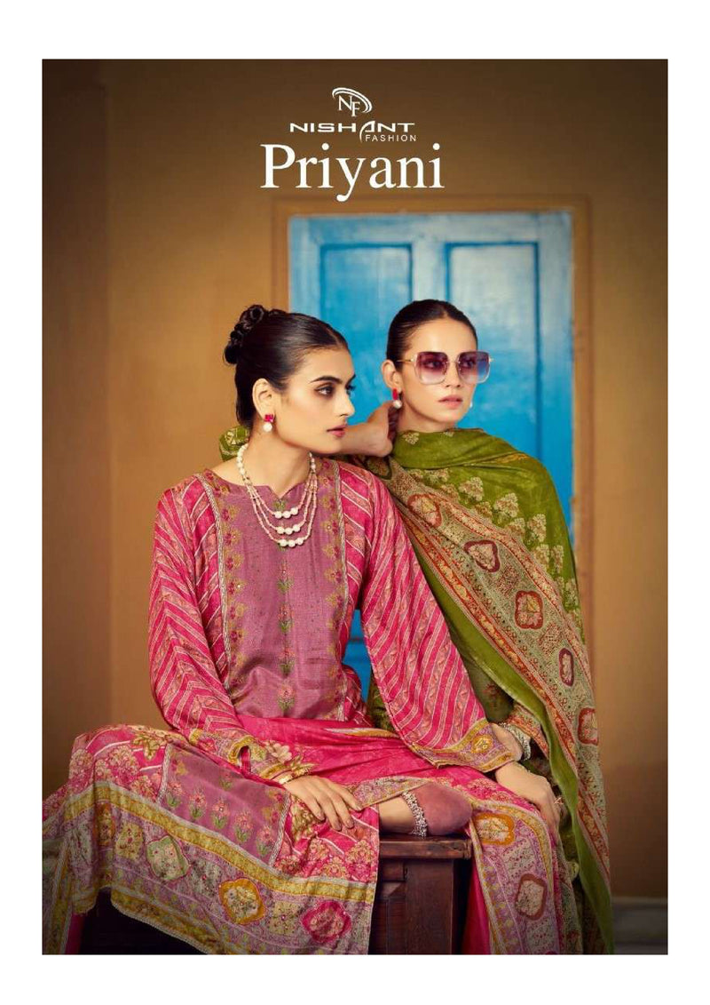 Nishant Fashion Priyani Muslin Digitally Printed Heavy Handwork Salwar Kameez