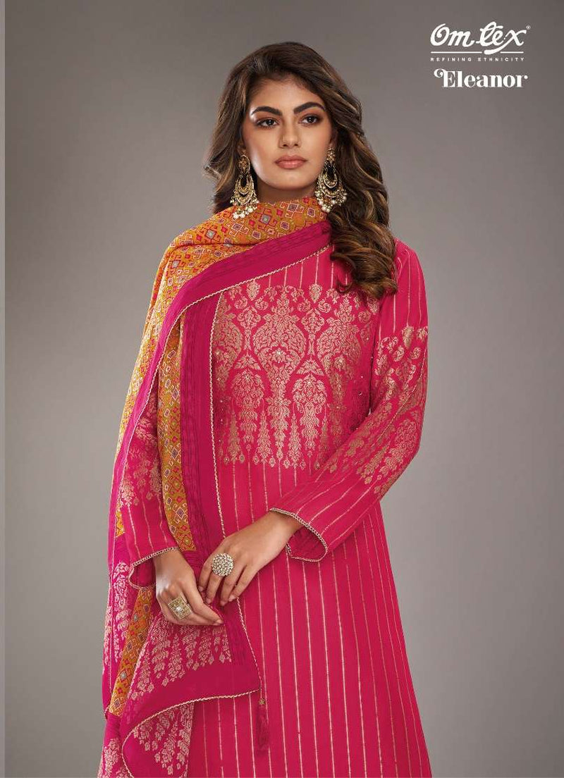 Omtex Eleanoi Silk Jacquard Designer Festiv Wear Suit