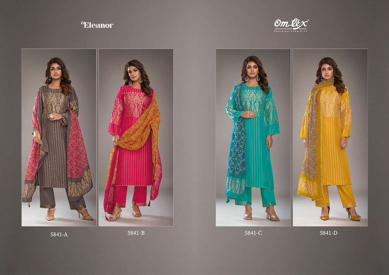 Omtex Eleanoi Silk Jacquard Designer Festiv Wear Suit