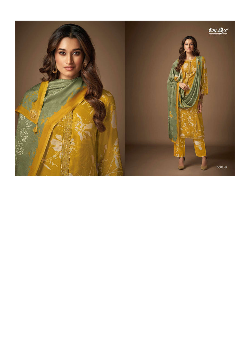 Omtex Sayuri  Silk Digital Print Embroidery Lace Work Festival Wear Salwar Suit