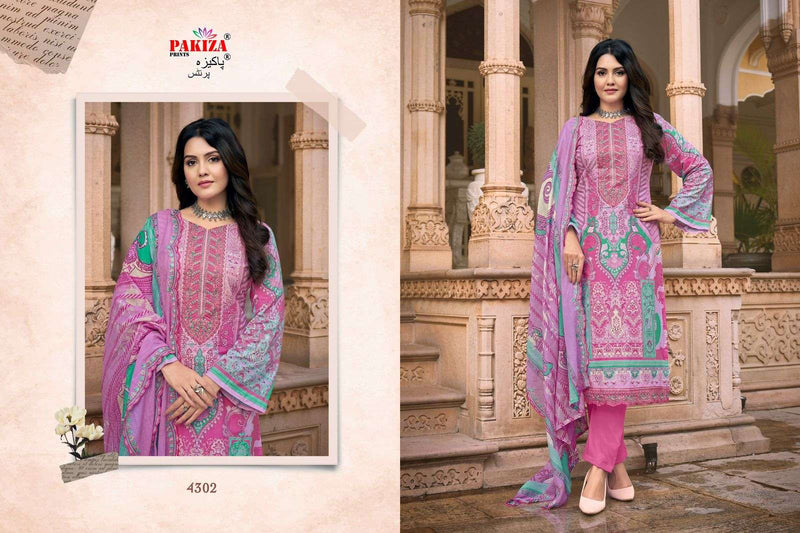 Pakiza Prints Azra Vol 43 Lawn Cotton Embroidered Fancy Suit