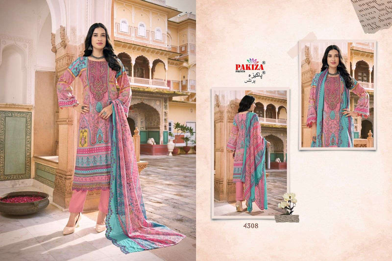 Pakiza Prints Azra Vol 43 Lawn Cotton Embroidered Fancy Suit