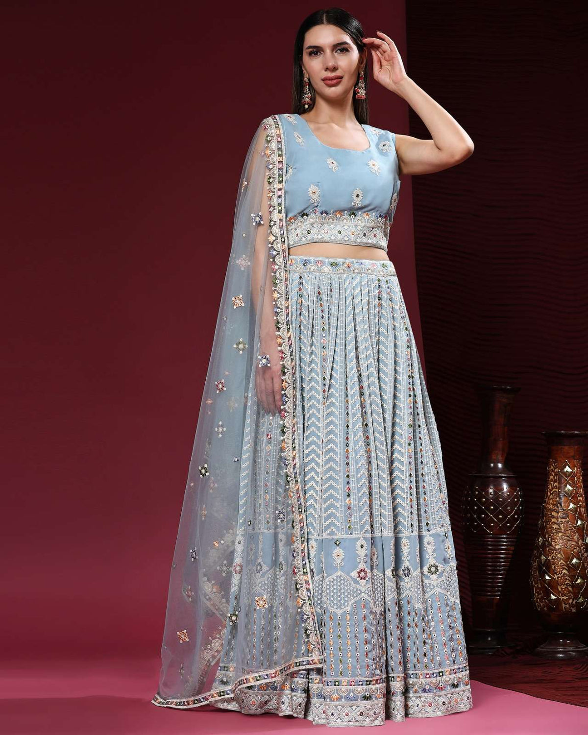 Lakhnavi lehenga choli best sale