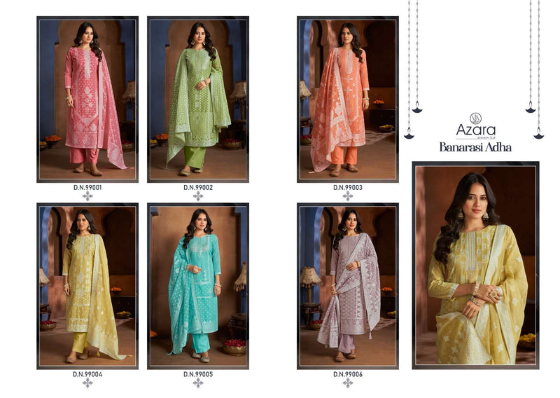 Radhika Fashion Banarashi Adah Cotton Jacqard Fancy Suit