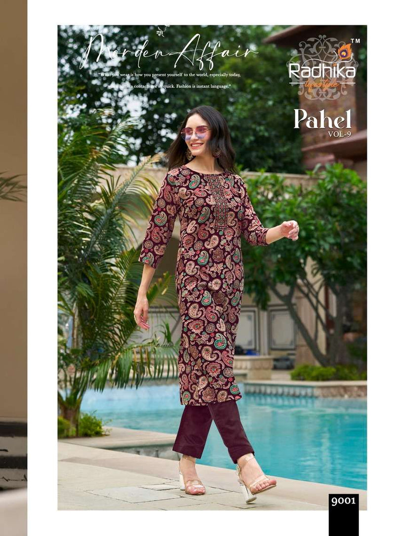 Radhika Lifestyle Pahel Vol 8 Rayon Print Daily Wear Kurti