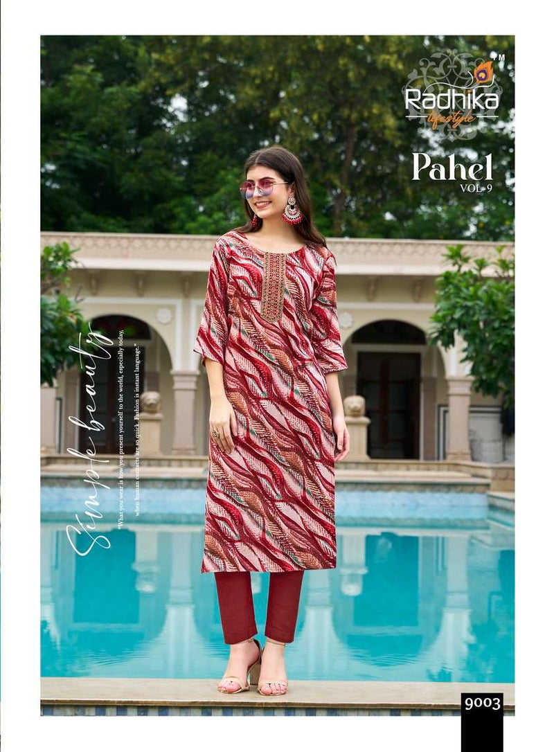 Radhika Lifestyle Pahel Vol 8 Rayon Print Daily Wear Kurti