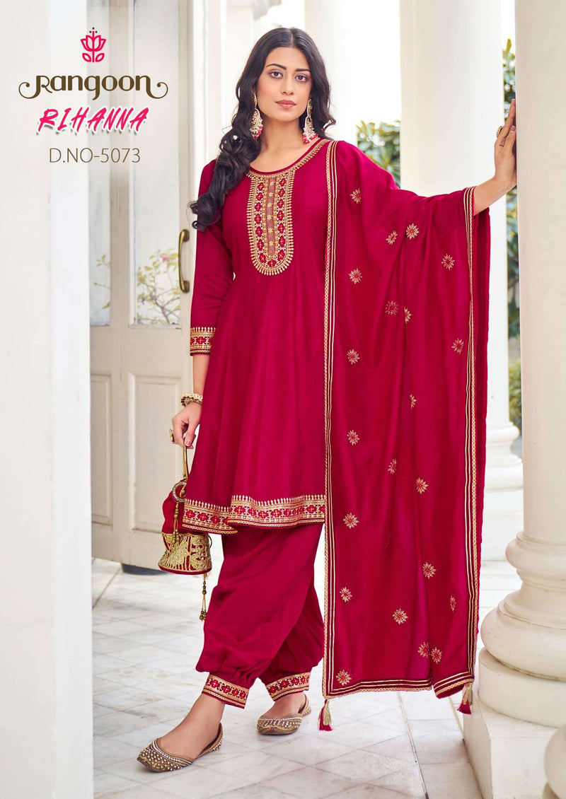 Rangoon Rihanna Silk Designer Party Wear Set