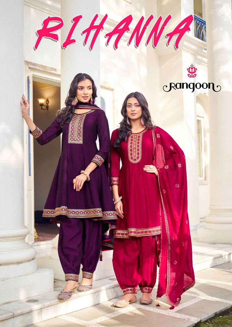 Rangoon Rihanna Silk Designer Party Wear Set