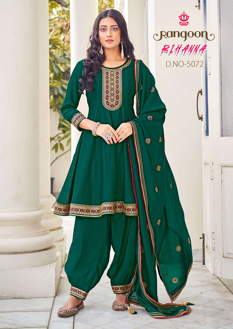 Rangoon Rihanna Silk Designer Party Wear Set