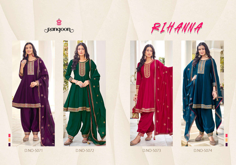 Rangoon Rihanna Silk Designer Party Wear Set