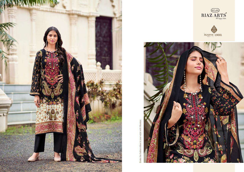 Riaz Arts Musafir Vol 14 Lawn Cotton Pakistani Embroidery Fancy Salwar Kameez