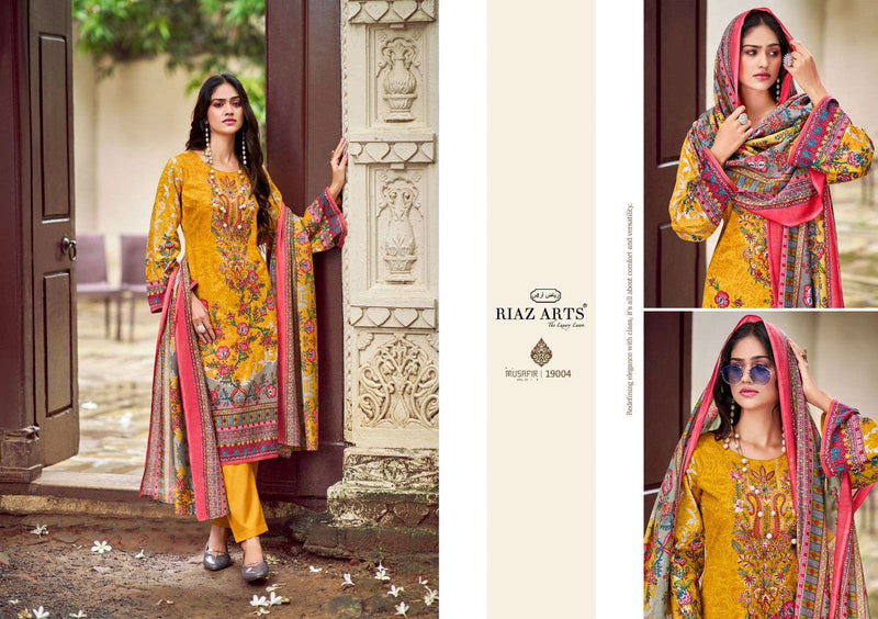 Riaz Arts Musafir Vol 14 Lawn Cotton Pakistani Embroidery Fancy Salwar Kameez