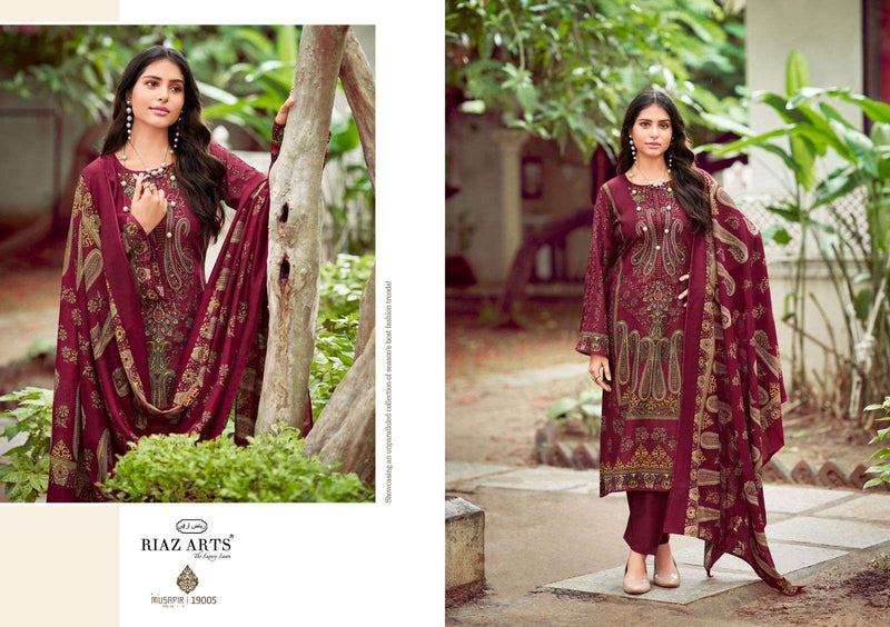 Riaz Arts Musafir Vol 14 Lawn Cotton Pakistani Embroidery Fancy Salwar Kameez