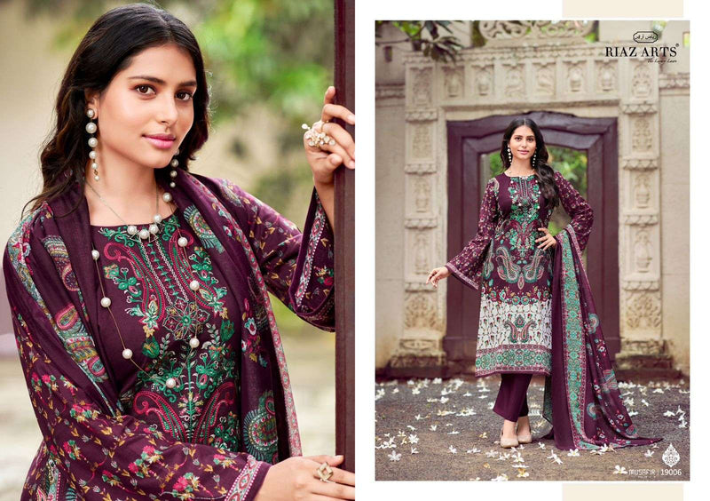 Riaz Arts Musafir Vol 14 Lawn Cotton Pakistani Embroidery Fancy Salwar Kameez