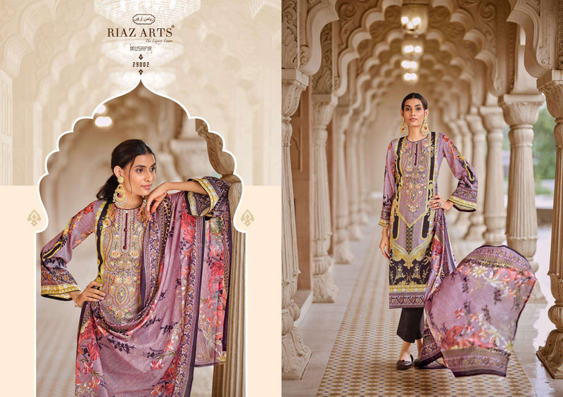 Riaz Arts Musafir Vol 18 Lawn Cotton Heavy Pakistani Embroidery Salwar Suit