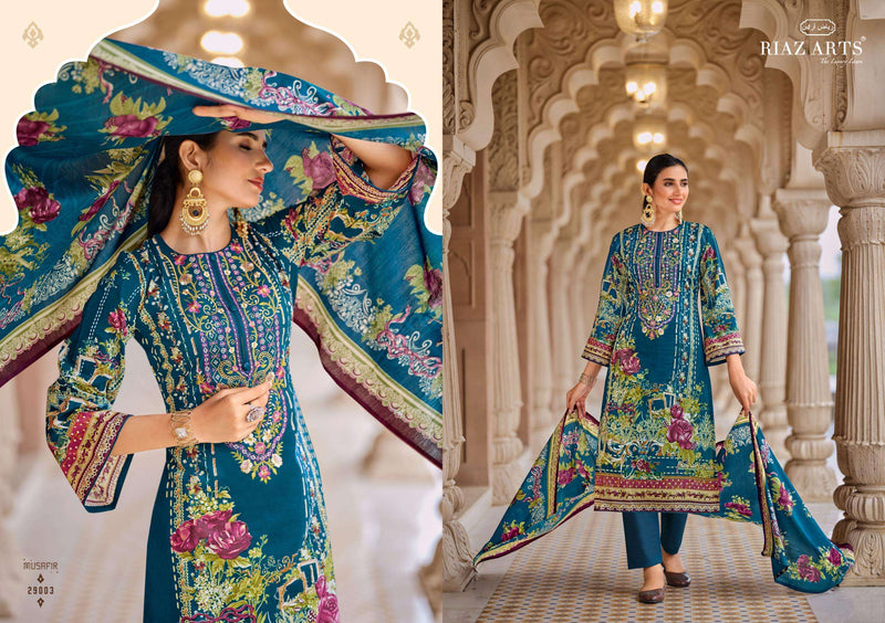 Riaz Arts Musafir Vol 18 Lawn Cotton Heavy Pakistani Embroidery Salwar Suit