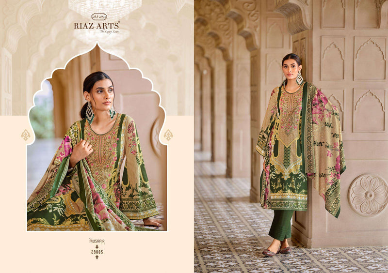 Riaz Arts Musafir Vol 18 Lawn Cotton Heavy Pakistani Embroidery Salwar Suit