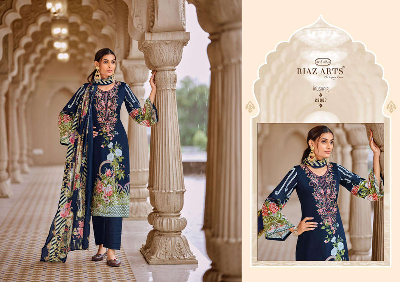 Riaz Arts Musafir Vol 18 Lawn Cotton Heavy Pakistani Embroidery Salwar Suit