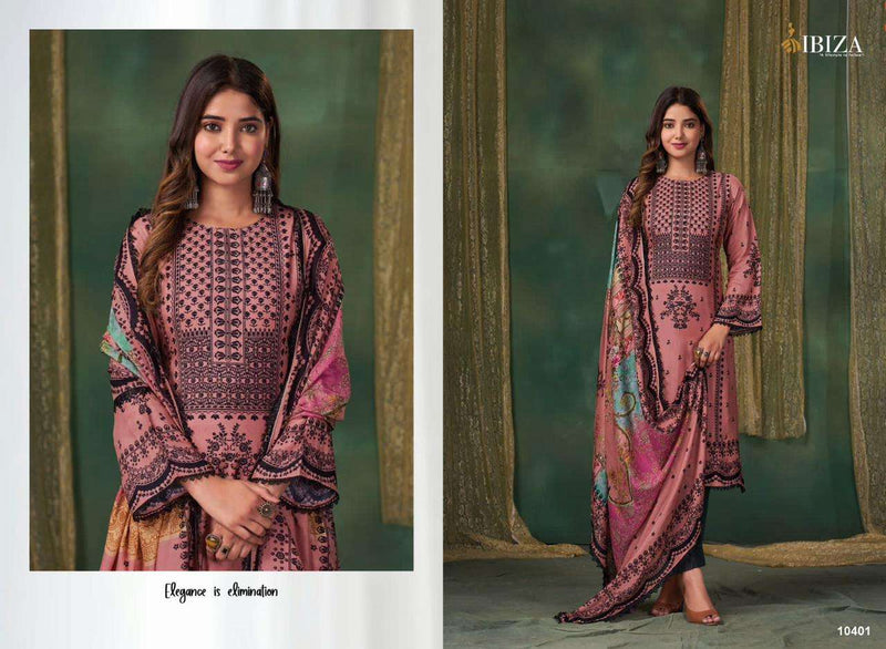 Riyasat Vol 2 By Ibiza Suit Digital Print With Handwork Pakistani Salwar Kameez Material