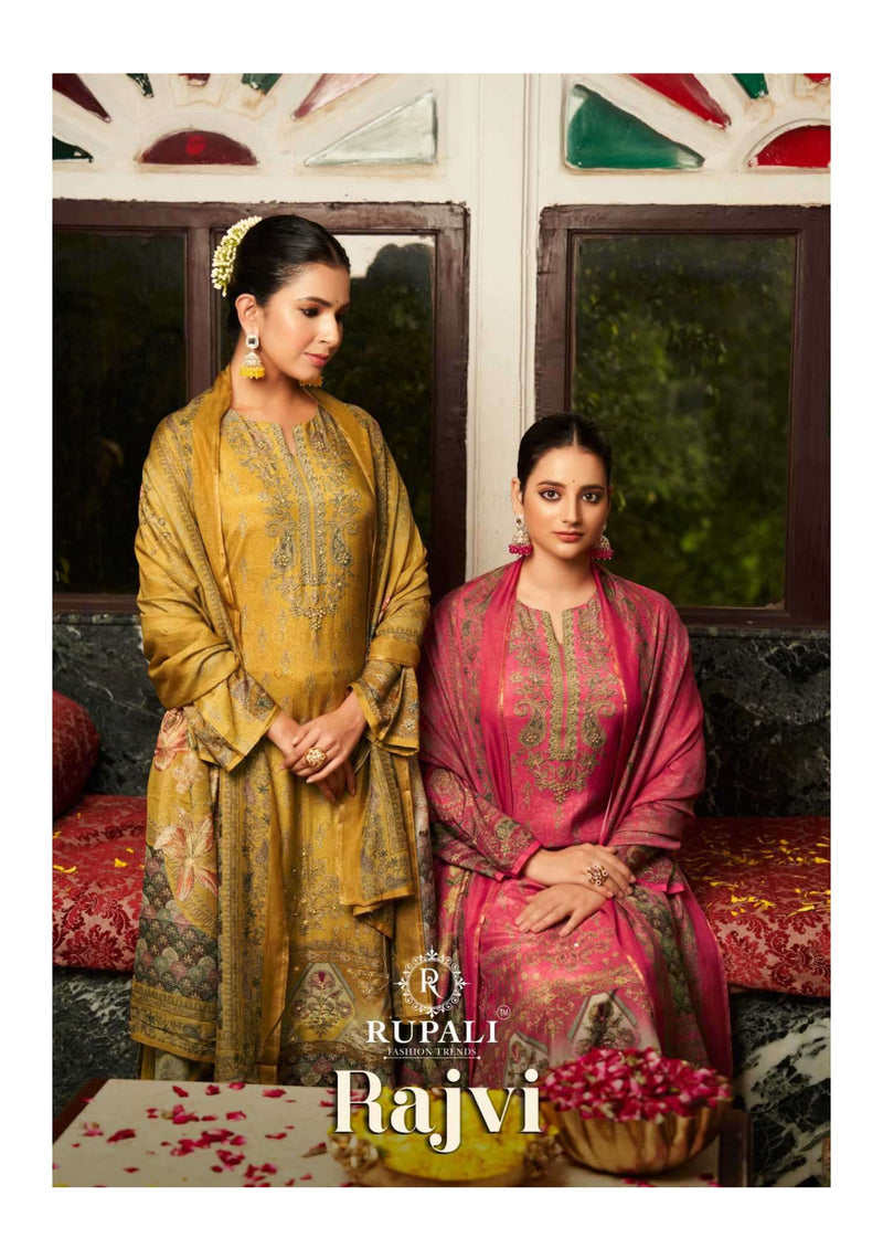 Rupali Fashion Rajvi Muslin Shimmer Digital Printed Designer Salwar Suit