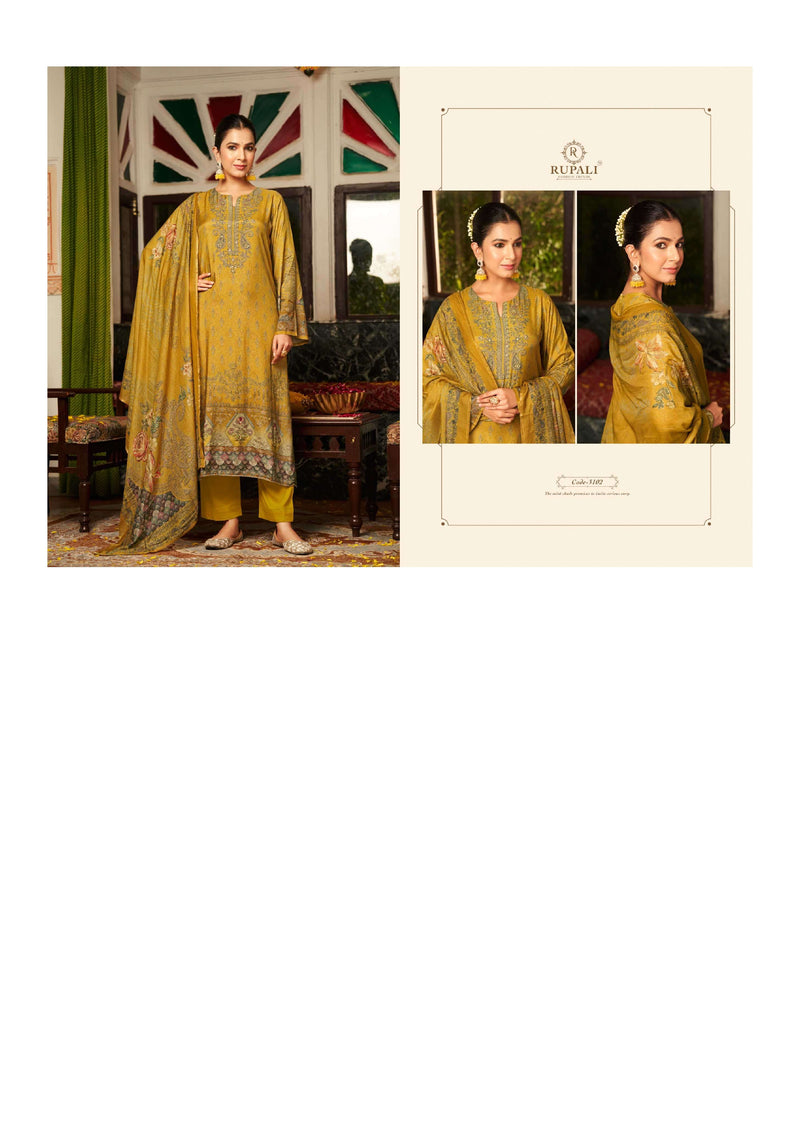 Rupali Fashion Rajvi Muslin Shimmer Digital Printed Designer Salwar Suit