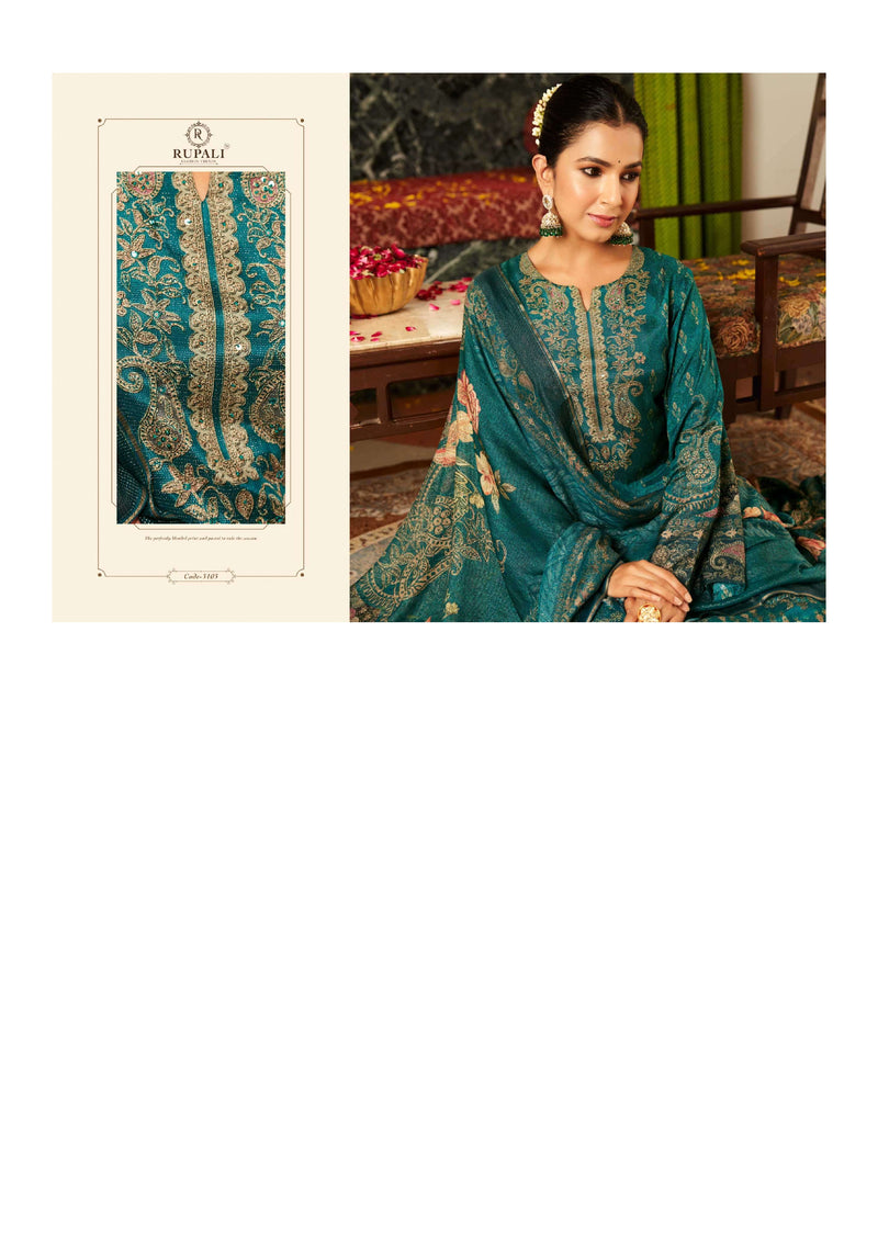 Rupali Fashion Rajvi Muslin Shimmer Digital Printed Designer Salwar Suit