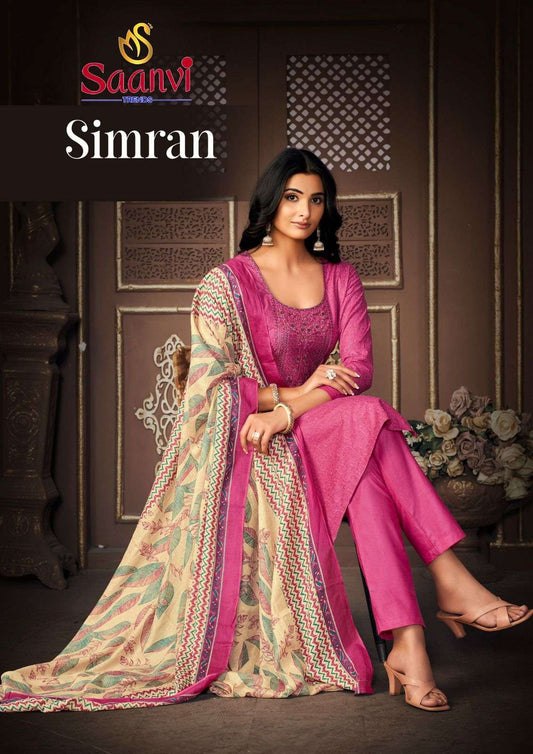 Saanvi Trends Simran Cotton Printed Fancy Bdaily Wear Salwar Suit