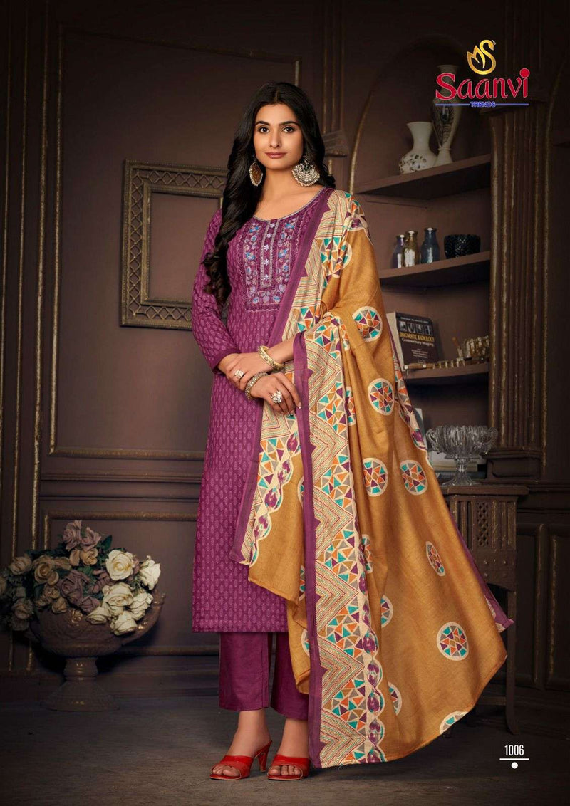 Saanvi Trends Simran Cotton Printed Fancy Bdaily Wear Salwar Suit