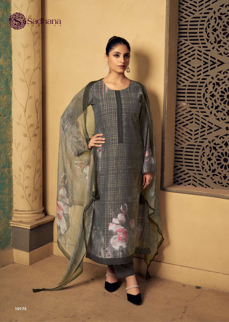 Sadhana Fashion Ahaana Musline Silk Digital Print Fancy Work Salwar Suit