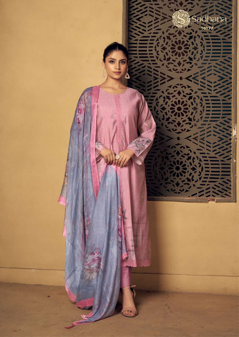 Sadhana Fashion Ahaana Musline Silk Digital Print Fancy Work Salwar Suit