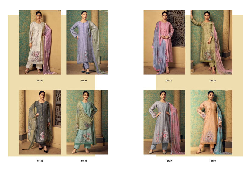 Sadhana Fashion Ahaana Musline Silk Digital Print Fancy Work Salwar Suit