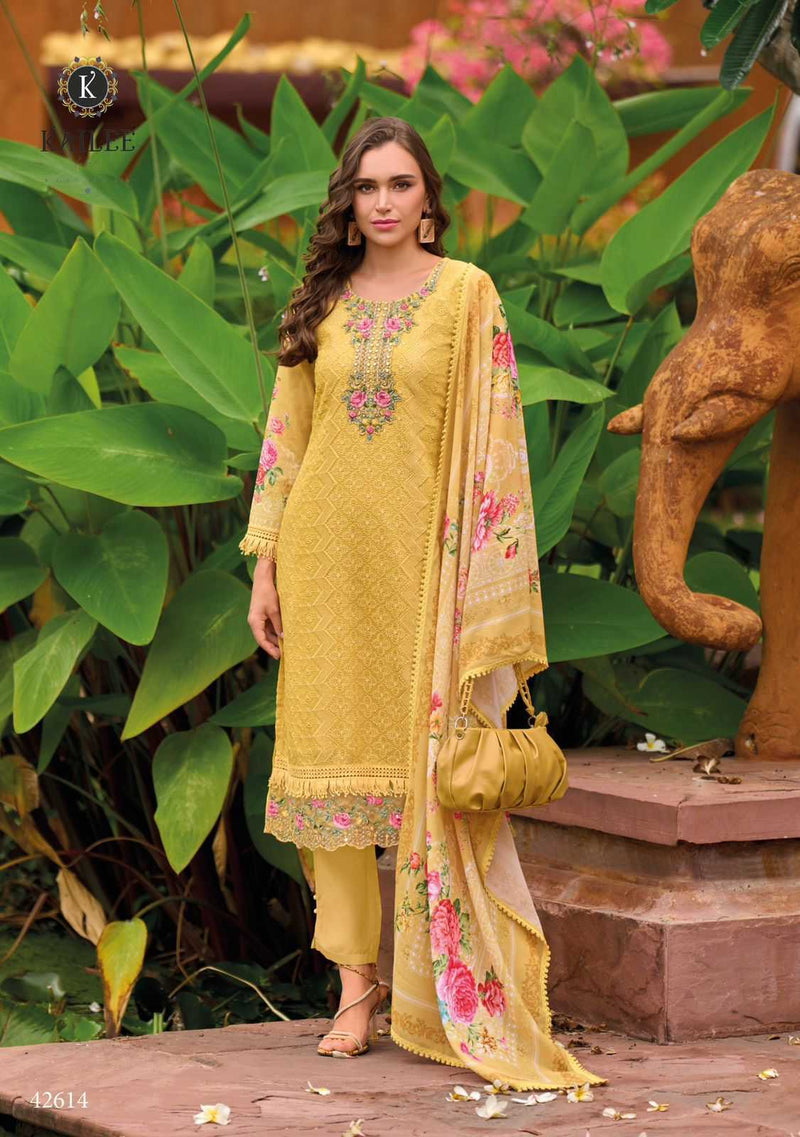 Kailee Fashion Safaranama Vol 4 Viscose Muslin Chikankari Work Pakistani Pret Kurti Collection