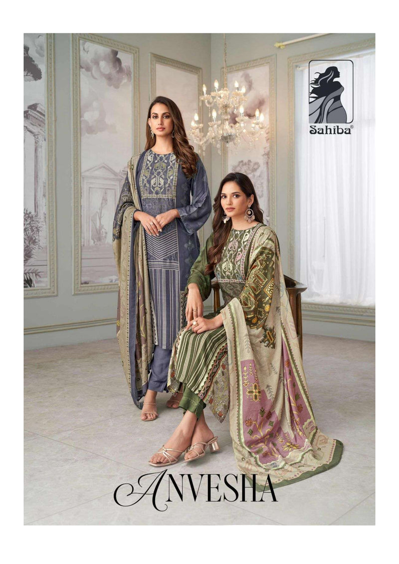 Sahiba Anvesha Muslin Silk Digital Print Designer Casual Wear Salwar Suit