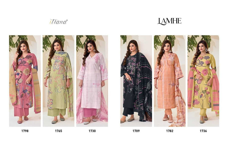 Itrana Lamhe Cotton Lawn Digital Print Heavy Designer Party Wear Suit